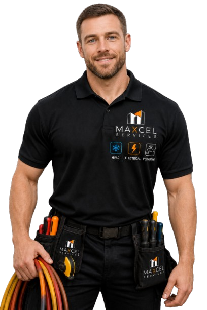 Maxcel technician ready for service